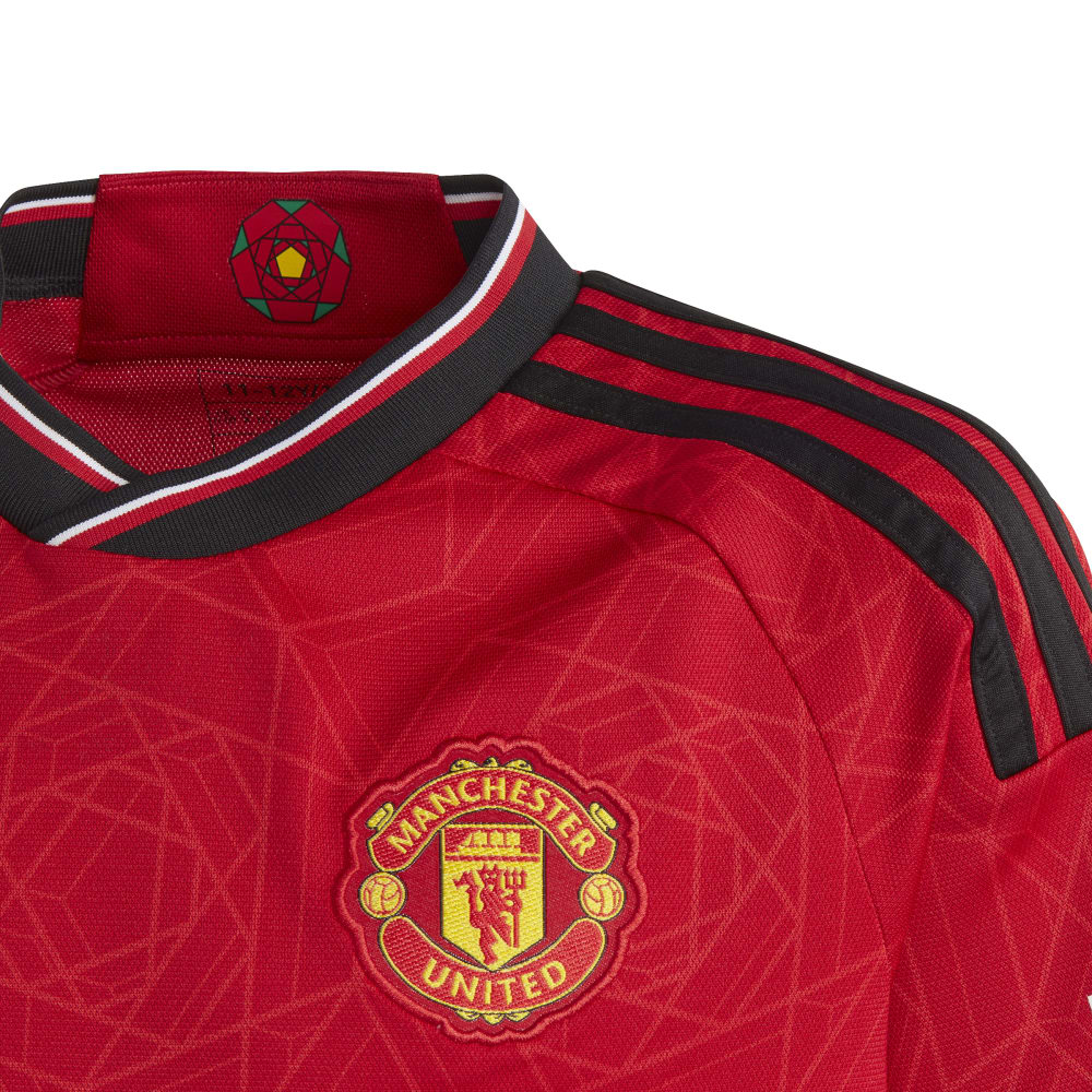 Adidas Manchester United Fotballdrakt 23/24 Hjemme Barn