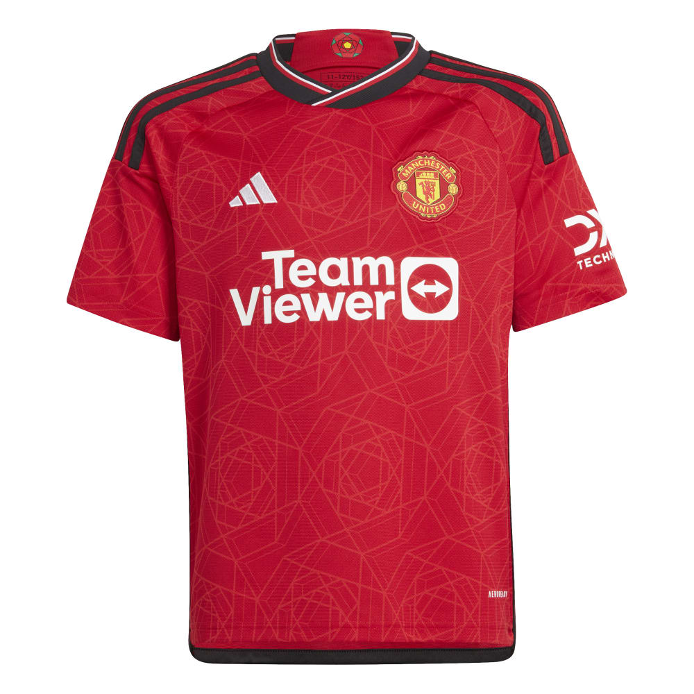 Adidas Manchester United Fotballdrakt 23/24 Hjemme Barn