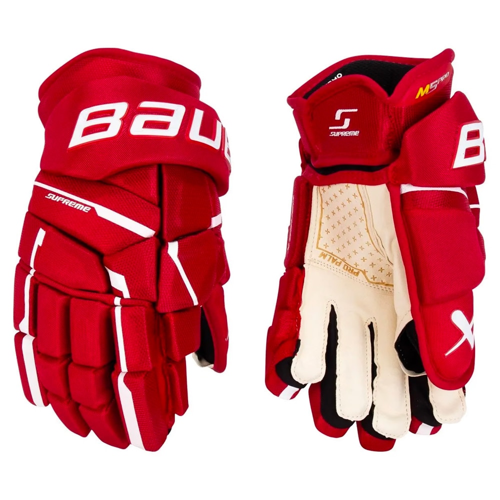 Bauer Supreme M5 PRO Int. Hockeyhanske Rød