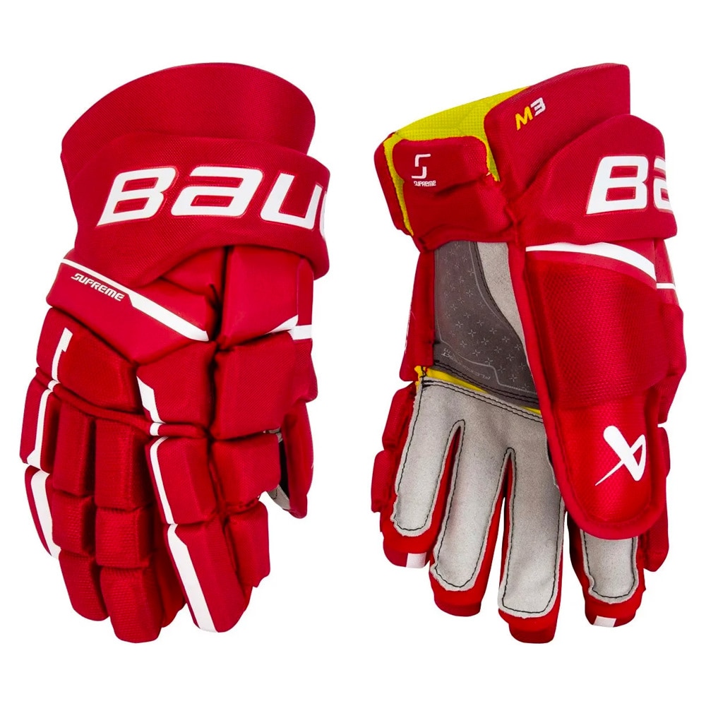 Bauer Supreme M3 Hockeyhanske Rød