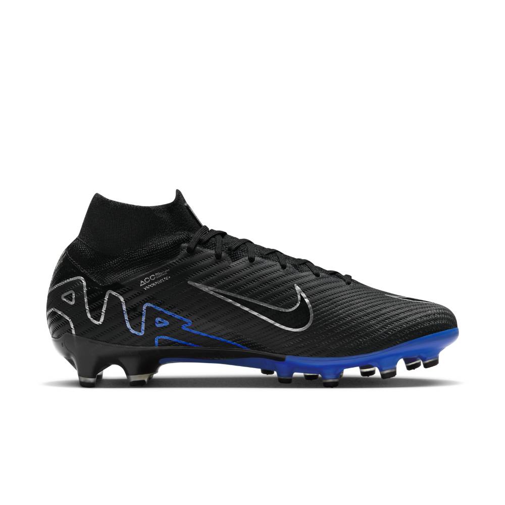 Nike Mercurial Zoom Superfly 9 Elite AG-Pro Fotballsko Shadow Sort/Blå