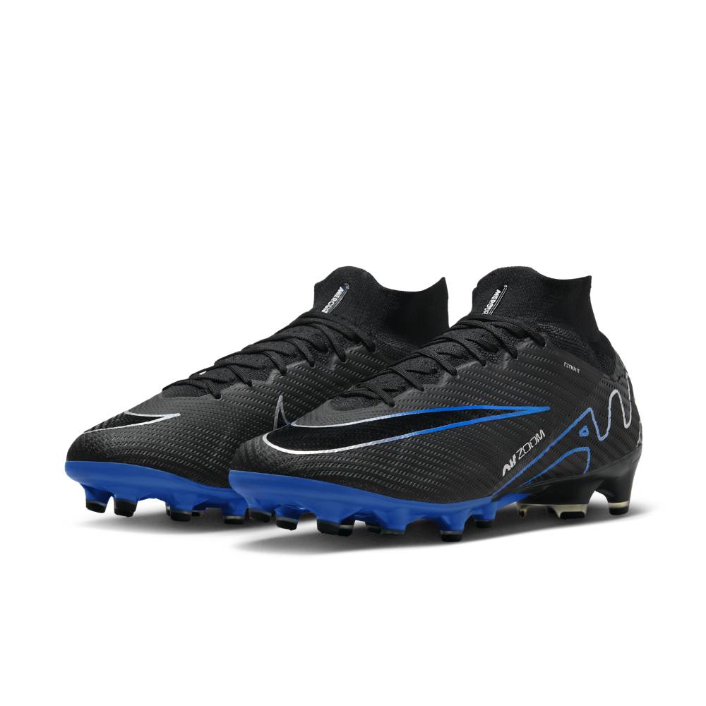 Nike Mercurial Zoom Superfly 9 Elite AG-Pro Fotballsko Shadow Sort/Blå