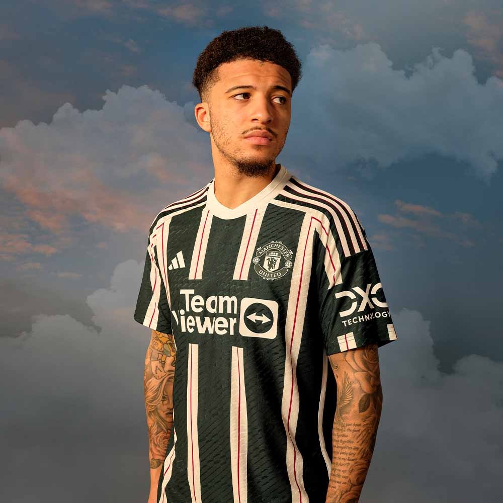 Adidas Manchester United Fotballdrakt 23/24 Borte Barn