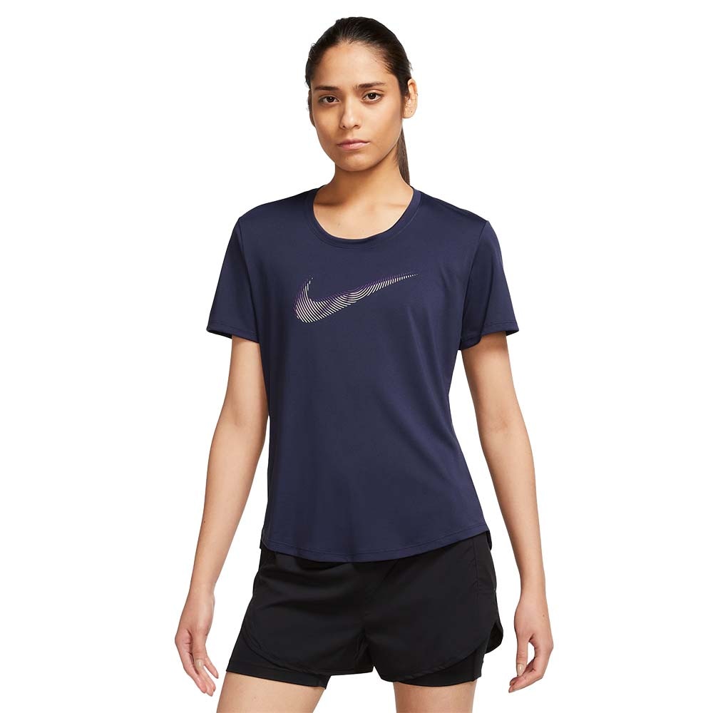 Nike Dri-Fit Swoosh Kortermet Trøye Dame Lilla