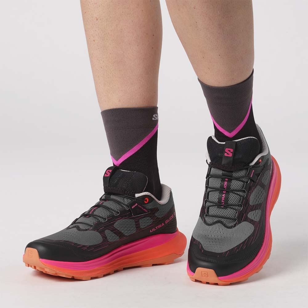 Salomon Ultra Glide 2 Joggesko Dame Grå/Rosa