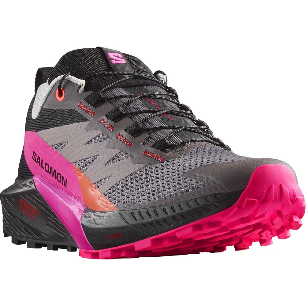 Salomon Sense Ride 5 Joggesko Dame Grå/Rosa