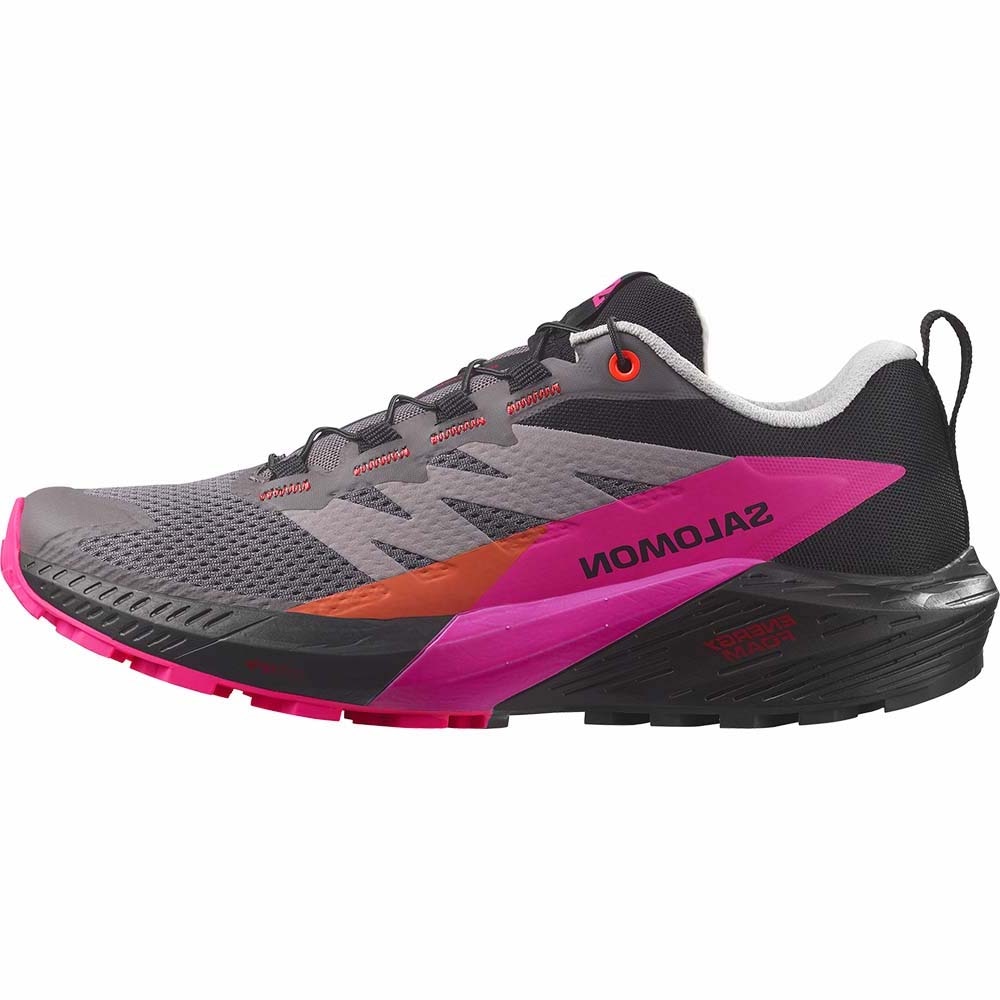 Salomon Sense Ride 5 Joggesko Dame Grå/Rosa