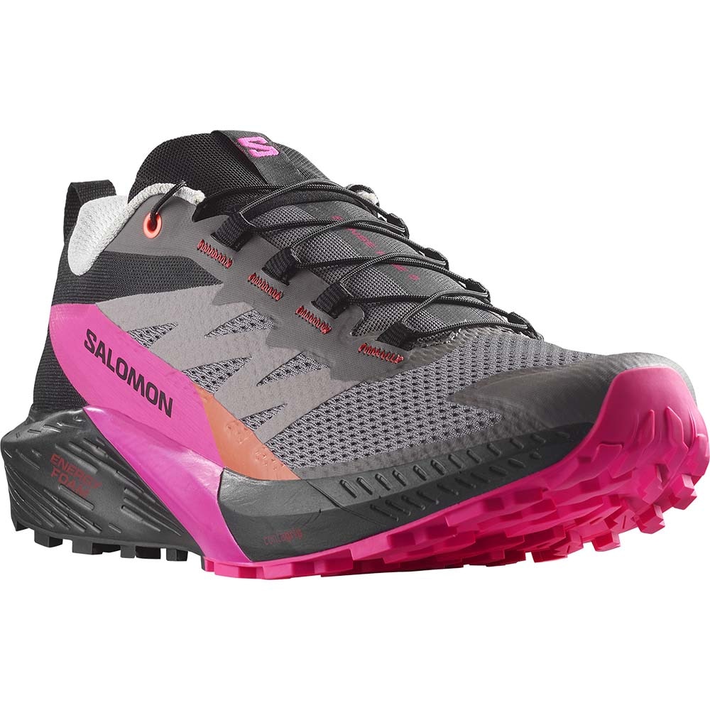 Salomon Sense Ride 5 Joggesko Herre Grå/Rosa