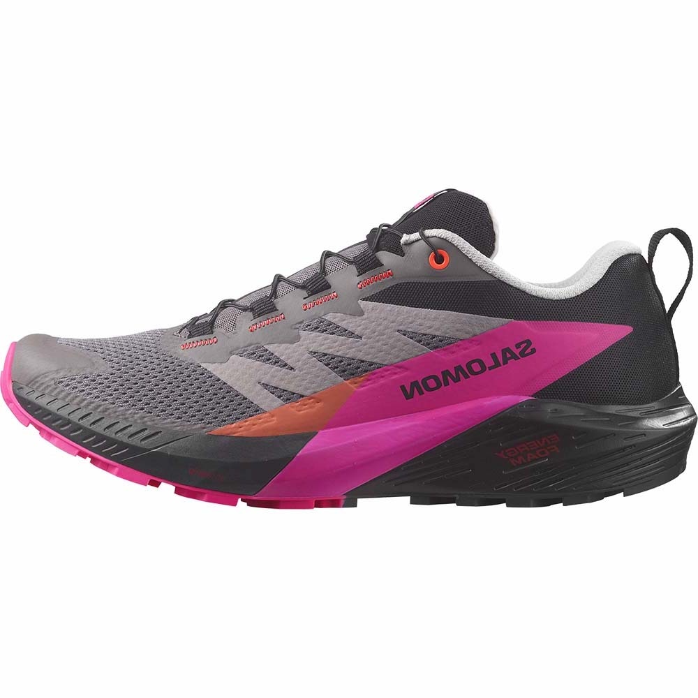 Salomon Sense Ride 5 Joggesko Herre Grå/Rosa