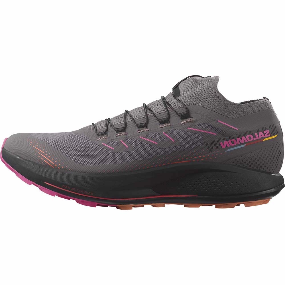 Salomon Pulsar Trail Pro 2 Joggesko Herre Grå/Rosa