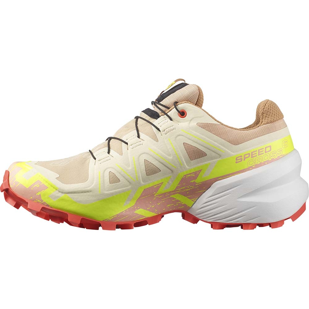 Salomon Speedcross 6 GORE-TEX Joggesko Dame Beige/Rød