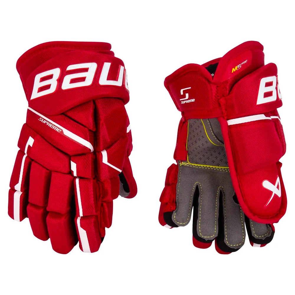 Bauer Supreme M5 PRO Junior Hockeyhanske Rød