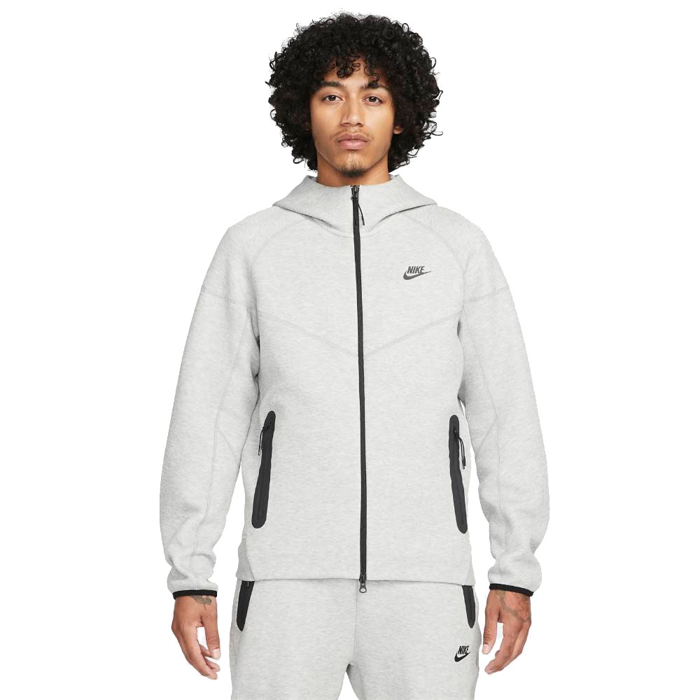 Nike NSW Tech Fleece FullZip Hettegenser Grå