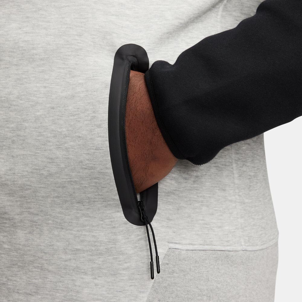 Nike NSW Tech Fleece FullZip Hettegenser Sort/Grå