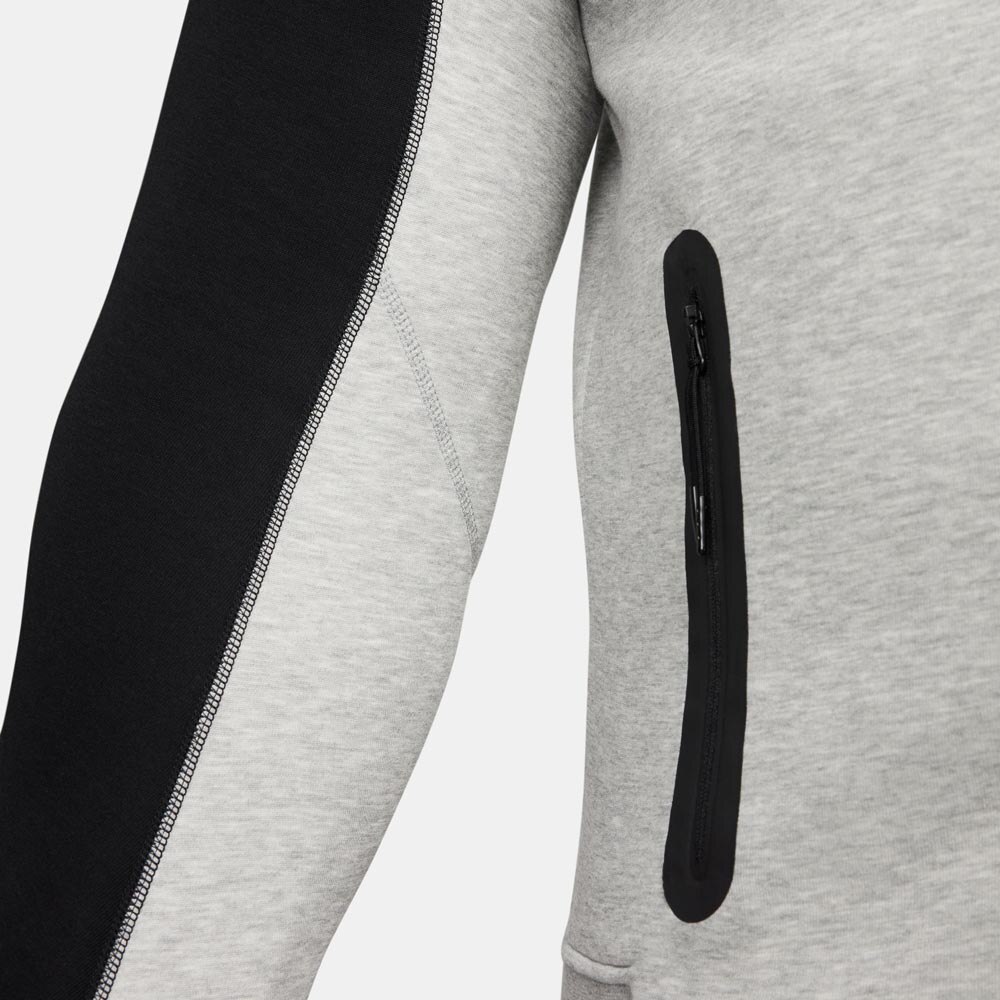 Nike NSW Tech Fleece FullZip Hettegenser Sort/Grå