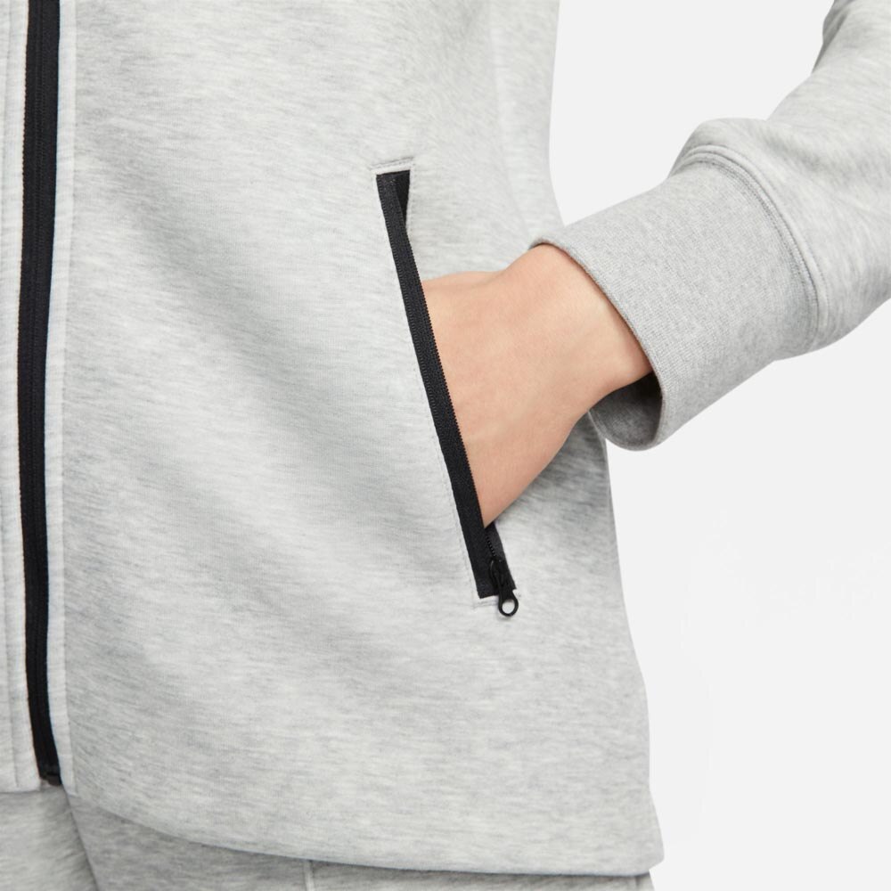 Nike NSW Tech Fleece FullZip Hettegenser Dame Grå