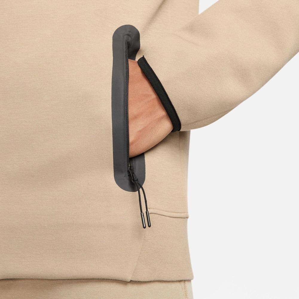 Nike NSW Tech Fleece FullZip Hettegenser Brun