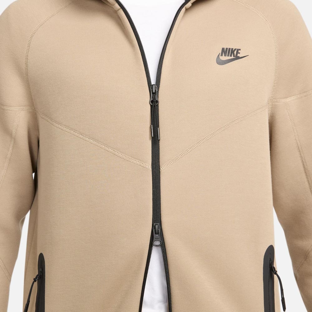 Nike NSW Tech Fleece FullZip Hettegenser Brun