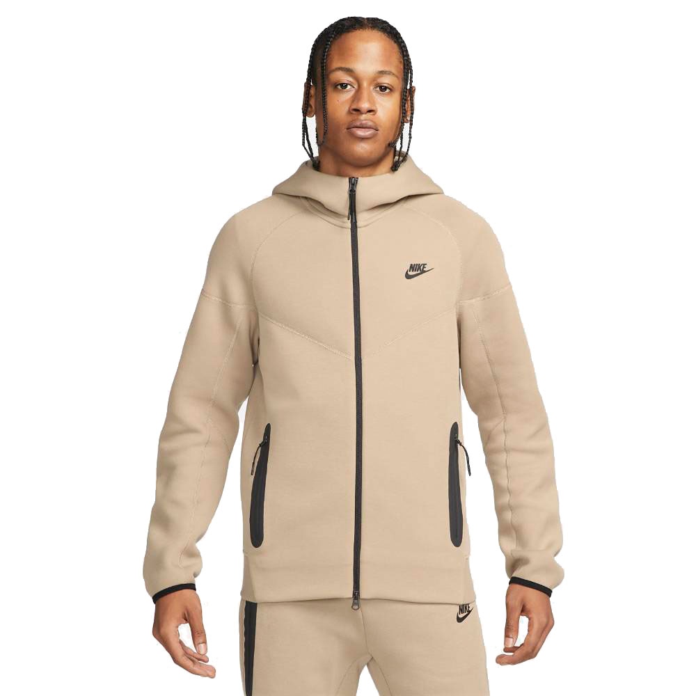 Nike NSW Tech Fleece FullZip Hettegenser Brun