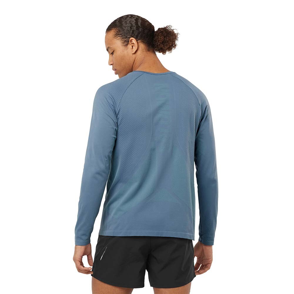 Salomon Sense Aero Seamless Langermet Trøye Herre Blå
