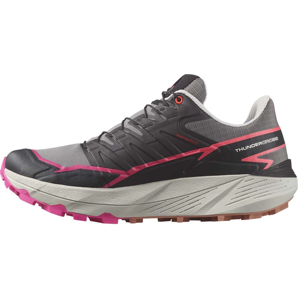 Salomon Thundercross Joggesko Dame Grå/Rosa