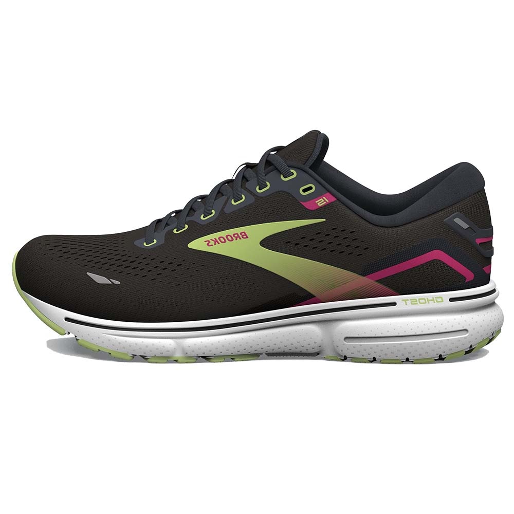 Brooks Ghost 15 Joggesko Dame Sort/Grønn