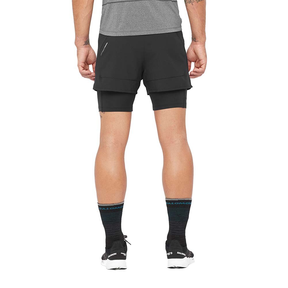 Salomon Cross 2in1 Løpeshorts Herre Sort