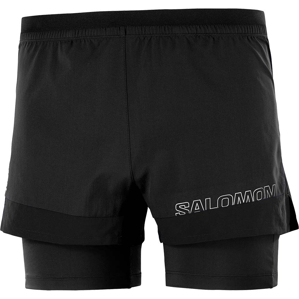 Salomon Cross 2in1 Løpeshorts Herre Sort