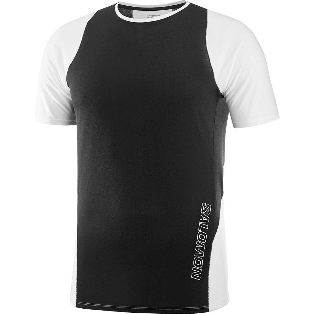 Salomon Sense Aero Kortermet Trøye Herre Sort/Hvit