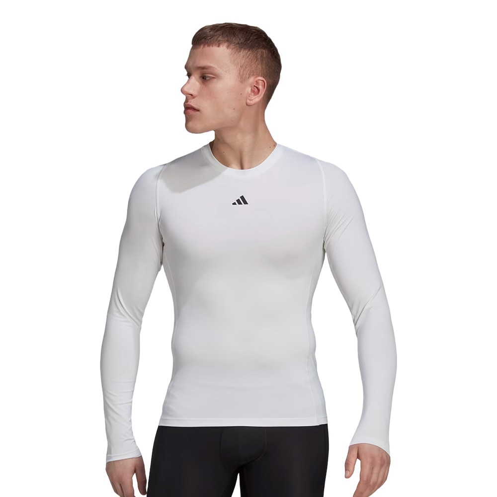 Adidas Techfit Baselayer Treningstrøye Hvit