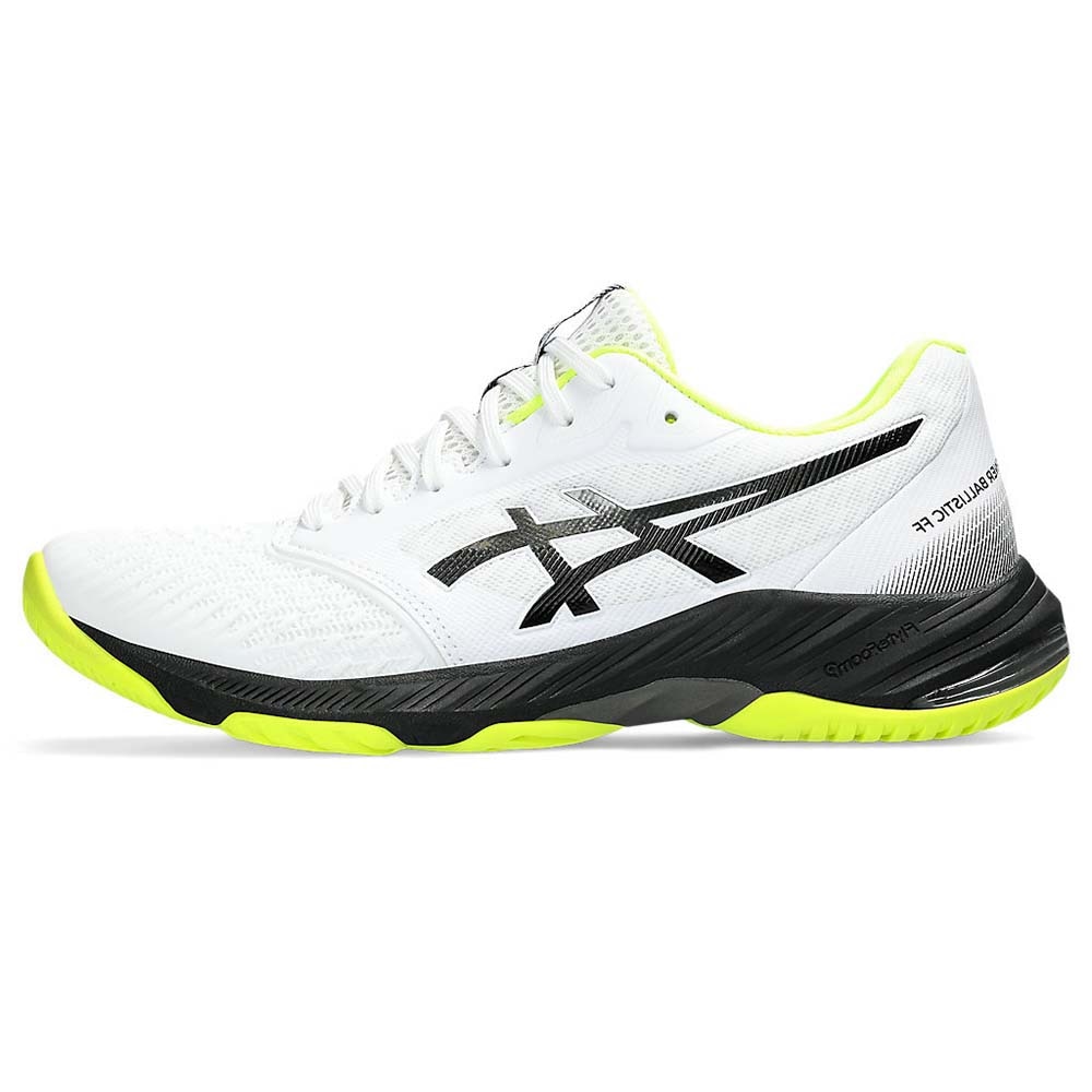 Asics Netburner Ballistic FF 3 Hallsko Herre Hvit/Sort/Volt