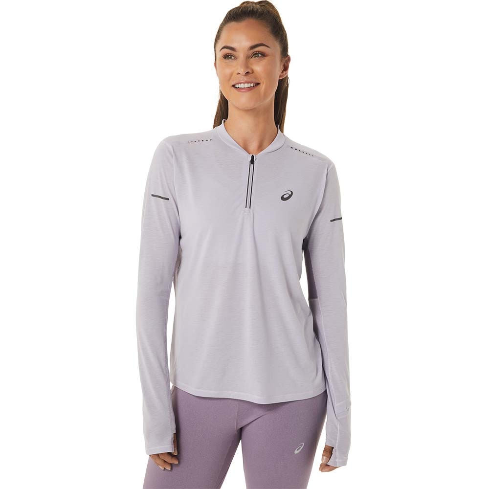 Asics Metarun 1/2 Zip Langermet Trøye Dame Lilla