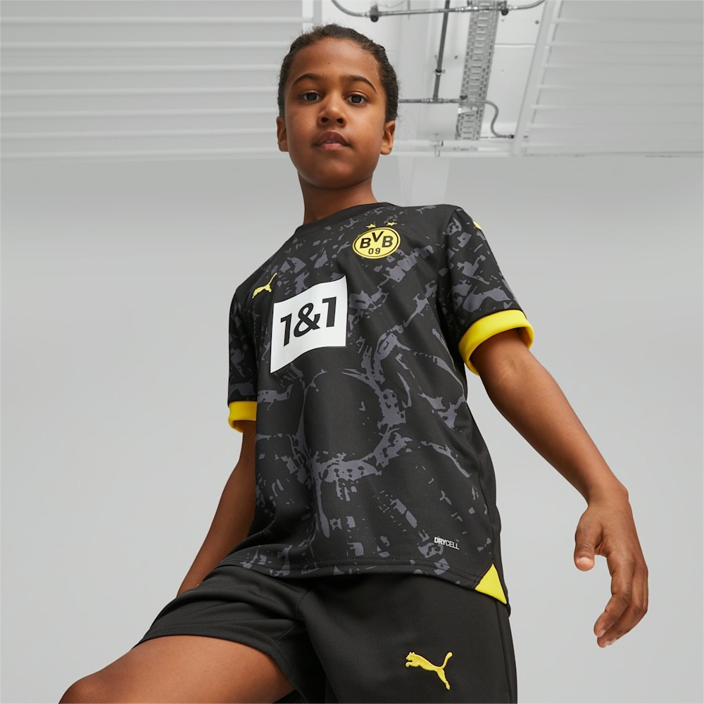 Puma BVB Dortmund Fotballdrakt 23/24 Borte Barn