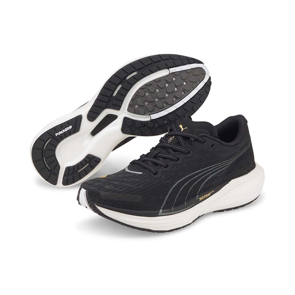 Puma Deviate Nitro 2 Joggesko Dame Sort/Hvit