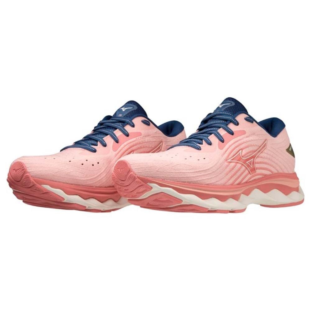 Mizuno Wave Sky 6 Joggesko Dame Rosa