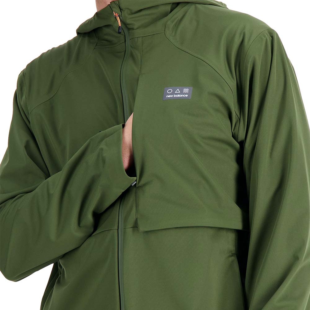 New Balance AT Waterproof Jakke Herre Grønn