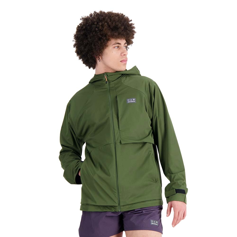New Balance AT Waterproof Jakke Herre Grønn