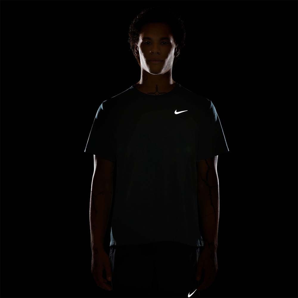 Nike Dri-Fit Miler Kortermet Trøye Herre Mørk Grønn