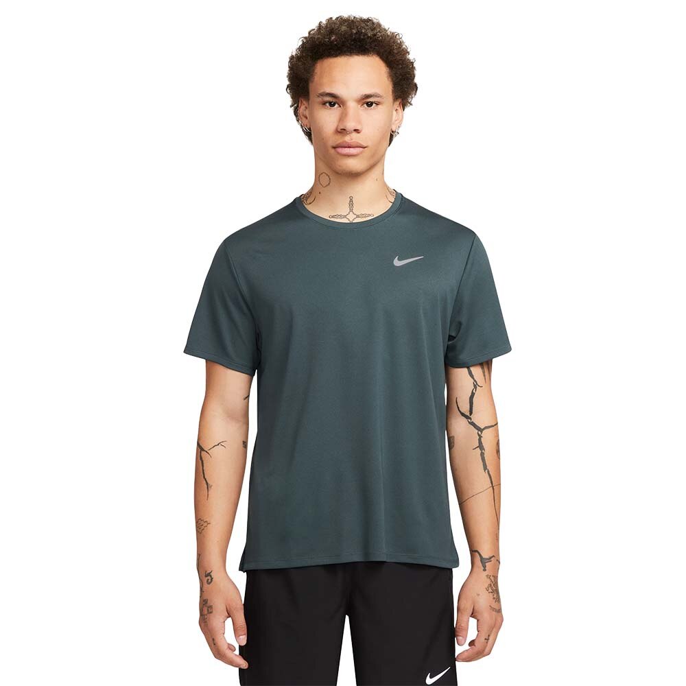 Nike Dri-Fit Miler Kortermet Trøye Herre Mørk Grønn