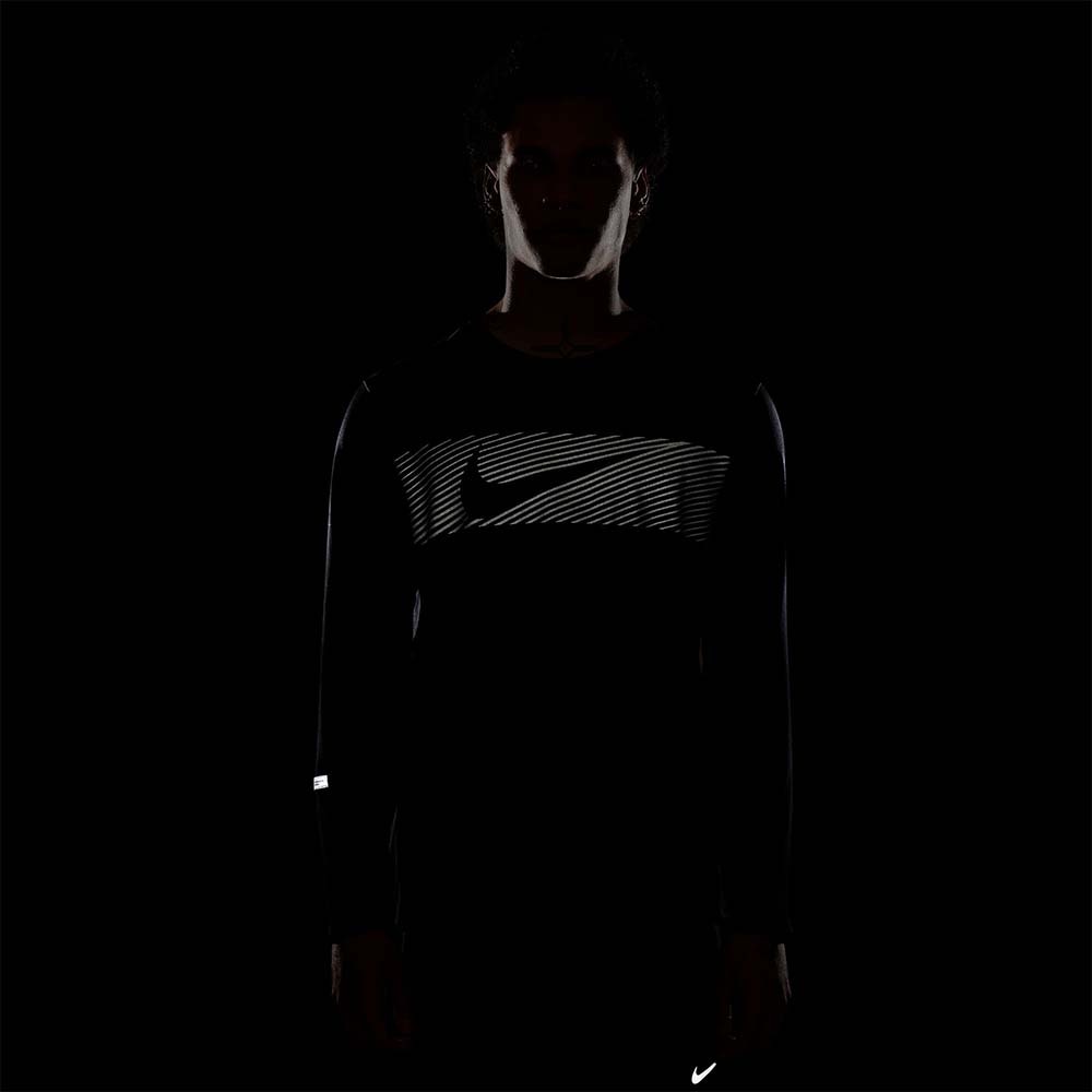 Nike Dri-Fit Miler Flash Langermet Trøye Herre Sort