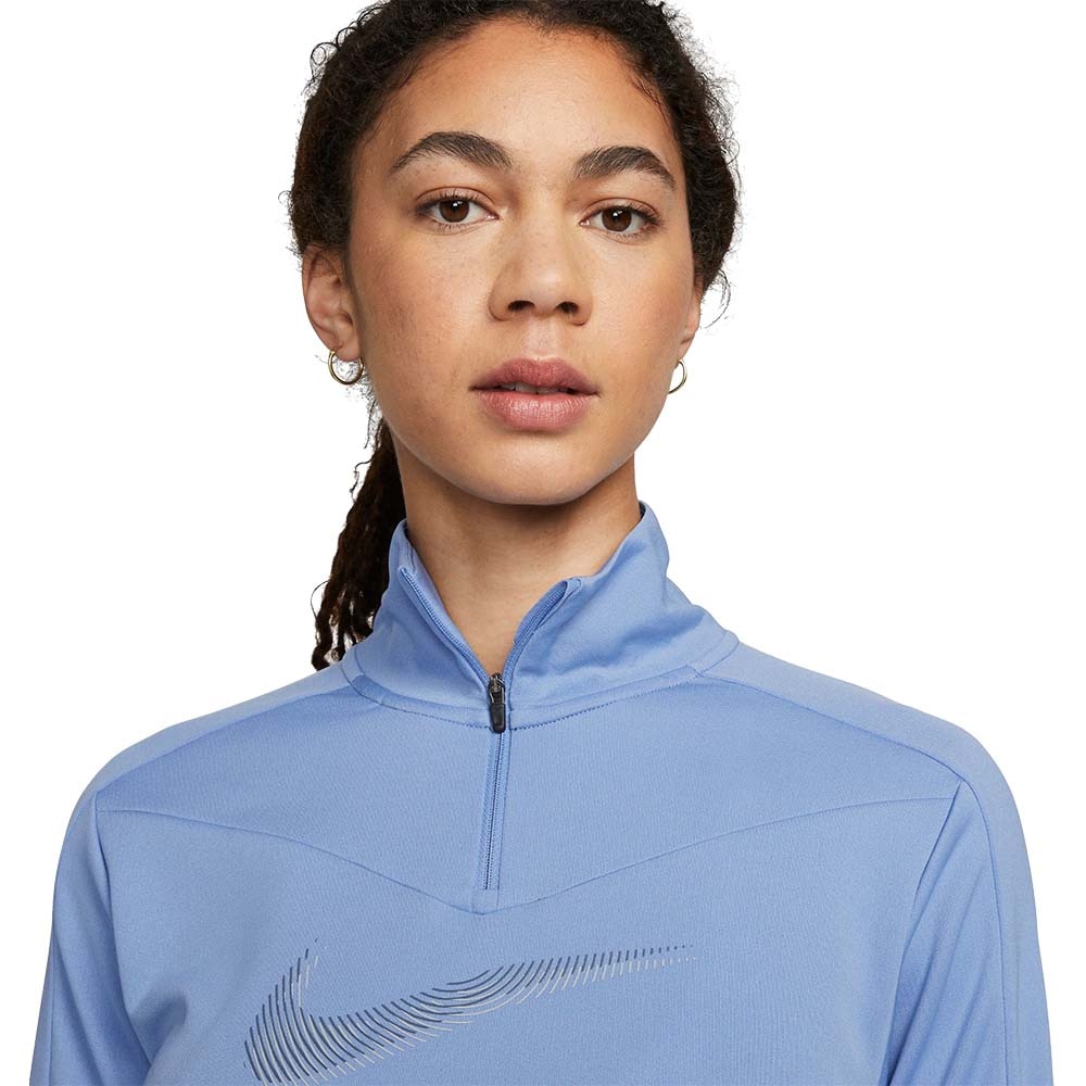 Nike Dri-Fit Swoosh Langermet Trøye Dame Blå