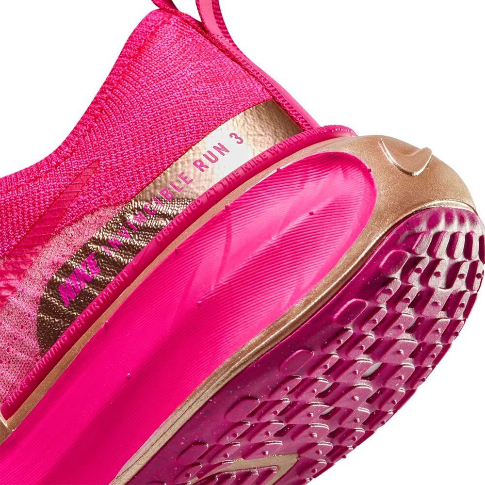 Nike ZoomX Invincible Run Flyknit 3 Joggesko Dame Rosa/Gull