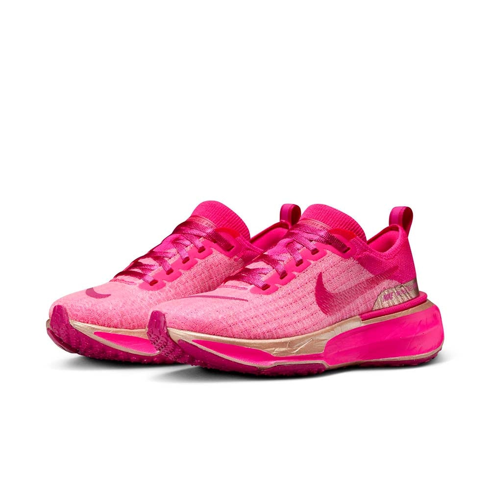 Nike ZoomX Invincible Run Flyknit 3 Joggesko Dame Rosa/Gull