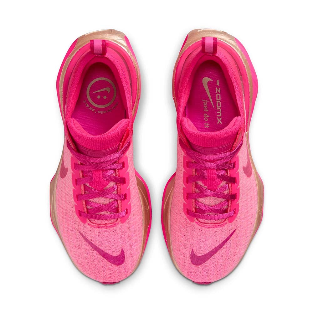 Nike ZoomX Invincible Run Flyknit 3 Joggesko Dame Rosa/Gull