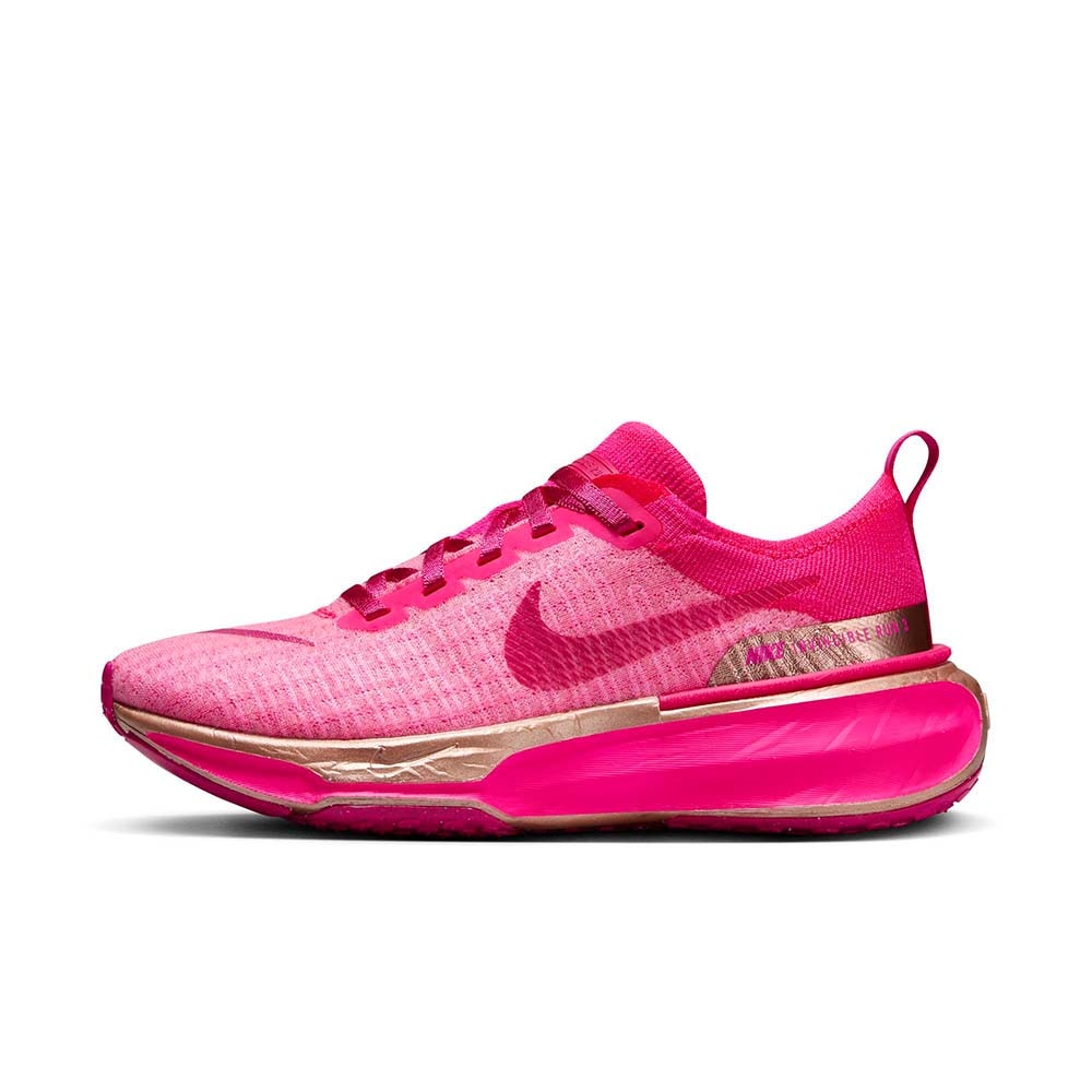 Nike ZoomX Invincible Run Flyknit 3 Joggesko Dame Rosa/Gull