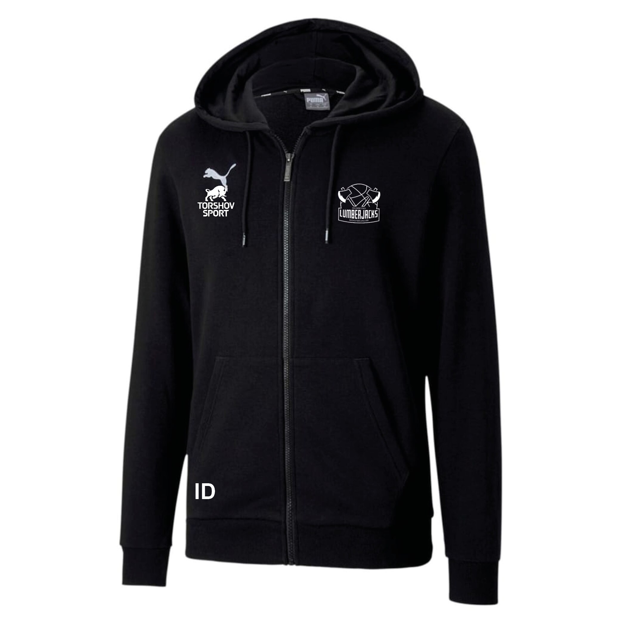 Puma Fredrikstad Lumberjacks Full-Zip Casual Hettegenser Sort