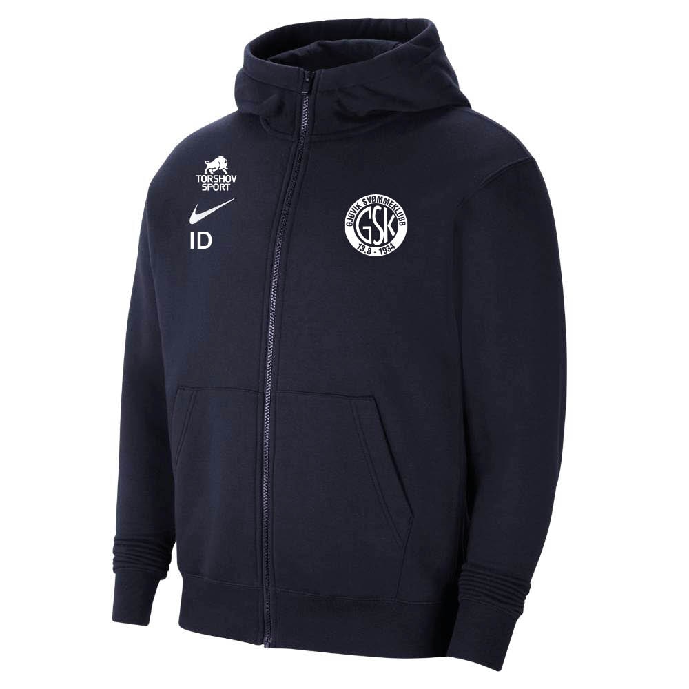 Nike Gjøvik Svømmeklubb Full-Zip Hettegenser Barn Marine