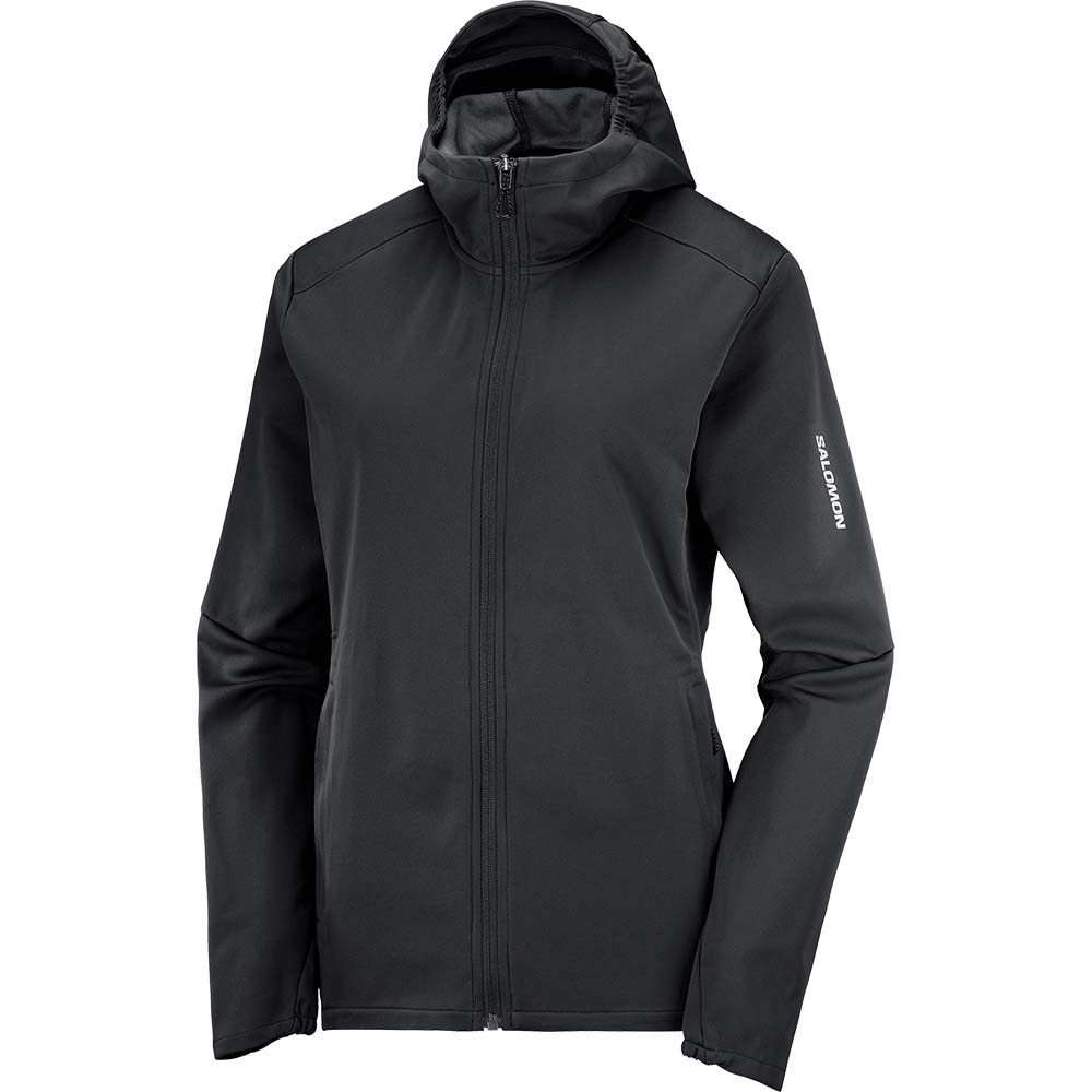 Salomon Gore-Tex Sshell Infinitum Windstopper Jakke Dame Sort