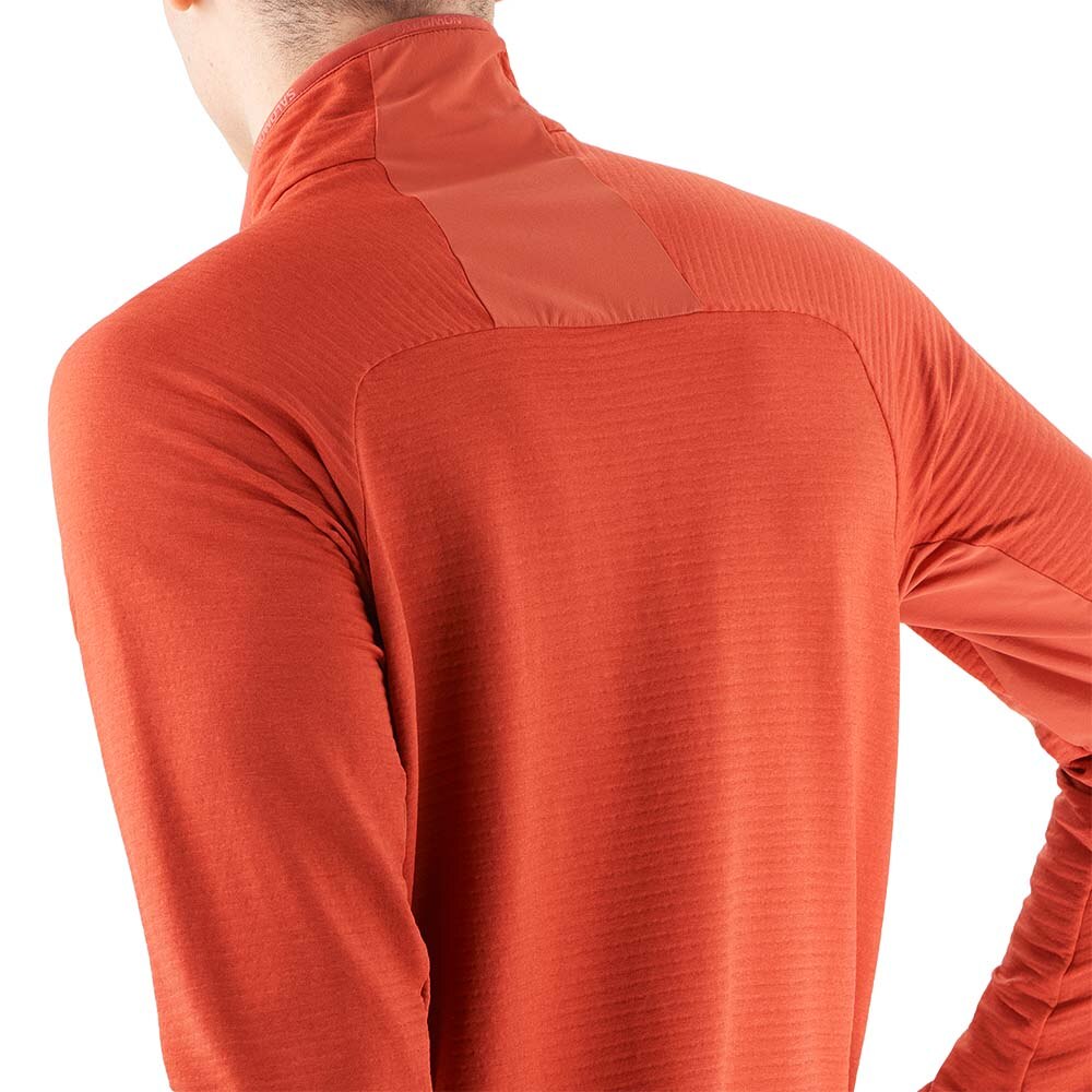 Salomon Essential Lightwarm Fleecegenser Herre Rød
