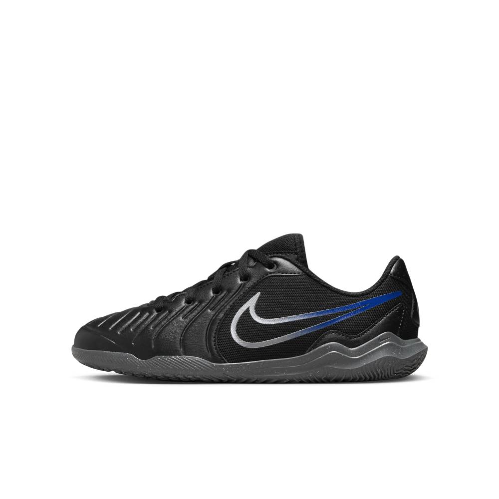 Nike Tiempo Legend 10 Club IC Futsal Innendørs Fotballsko Barn Shadow Sort/Grå